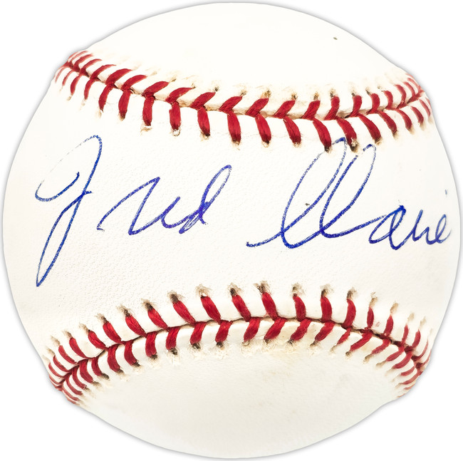 Fred Claire Autographed Official NL Baseball Los Angeles Dodgers GM Beckett BAS QR #BN13232