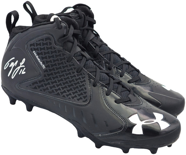 Tyler Lockett Autographed Black Under Armour Team Fierce MC Cleats