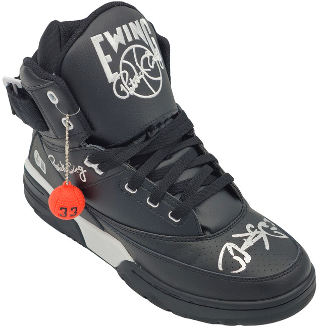 Patrick Ewing Autographed Black Ewing Athletics 33 HI Right Shoe
