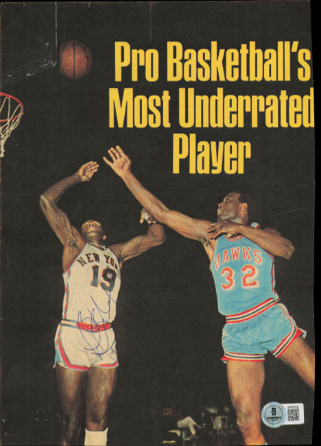 Bill Bridges Autographed 8x11 Magazine Page Photo Atlanta Hawks Beckett BAS QR #BP55318