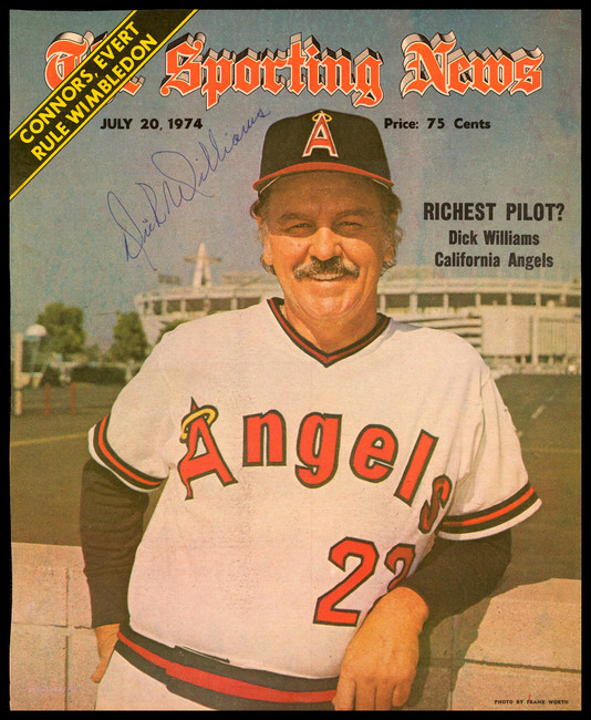 Dick Williams Autographed Sporting News Cover California Angels SKU #236244