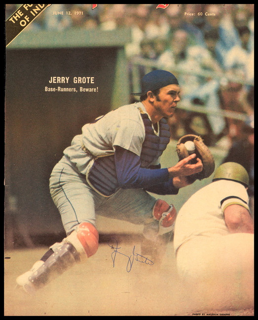 Jerry Grote Autographed Sporting News Cover New York Mets SKU #236314