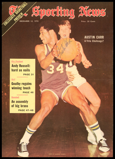 Austin Carr Autographed Sporting News Cover Notre Dame SKU #236339