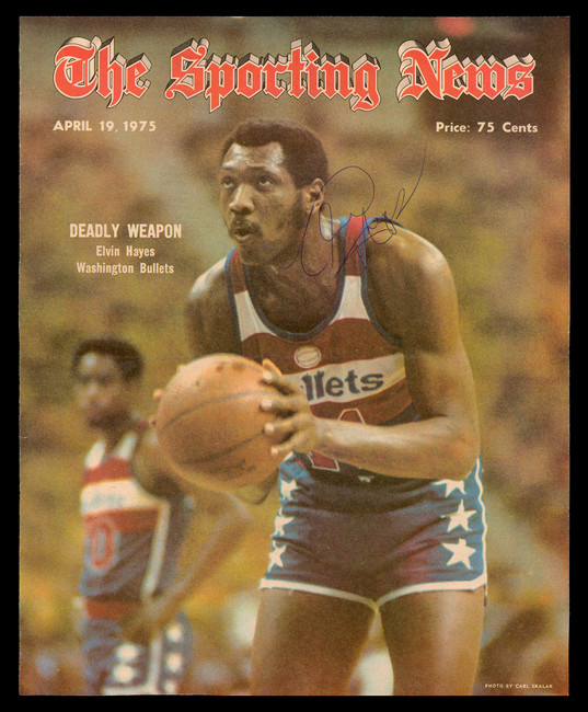 Elvin Hayes Autographed Sporting News Cover Washington Bullets SKU #236222