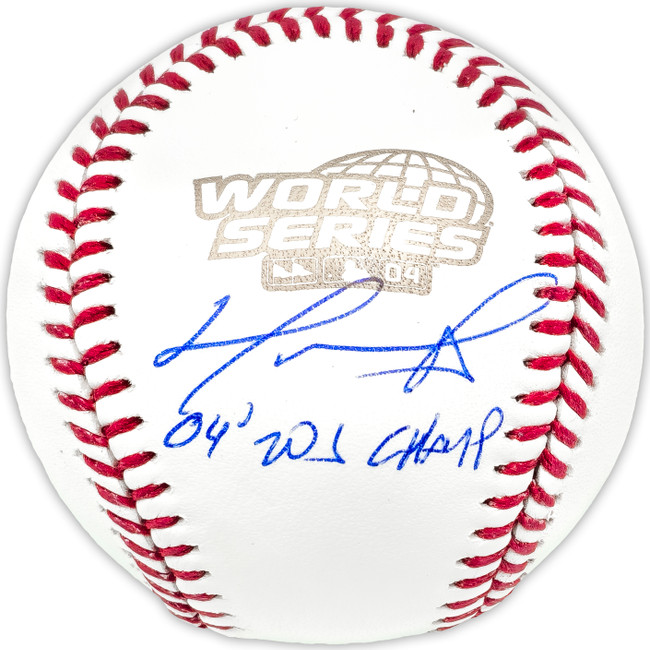 David Ortiz Autographed Official 2004 World Series Logo MLB