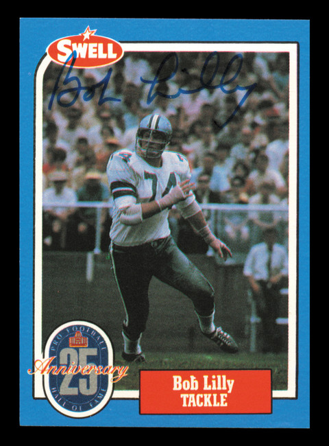 Bob Lilly Autographed 1988 Swell Card #70 Dallas Cowboys SKU #241173