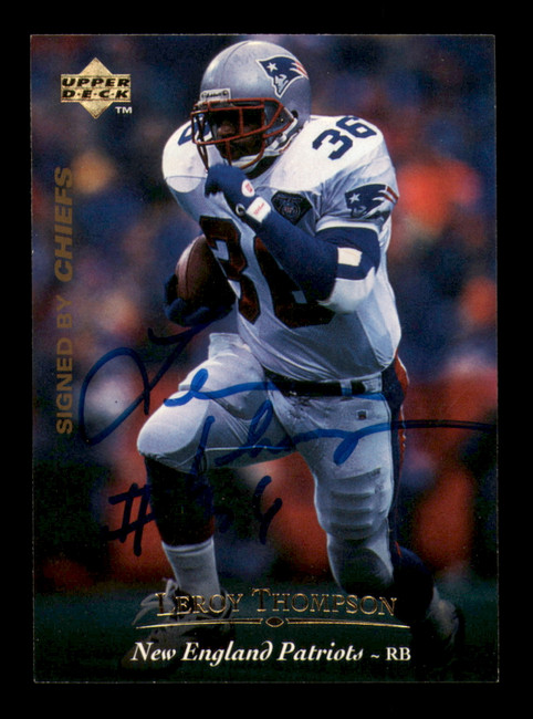 Leroy Thompson Autographed 1995 Upper Deck Card #272 Pittsburgh Steelers SKU #241739