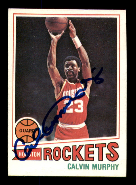 Calvin Murphy Autographed 1977-78 Topps Card #105 Houston Rockets SKU #242033