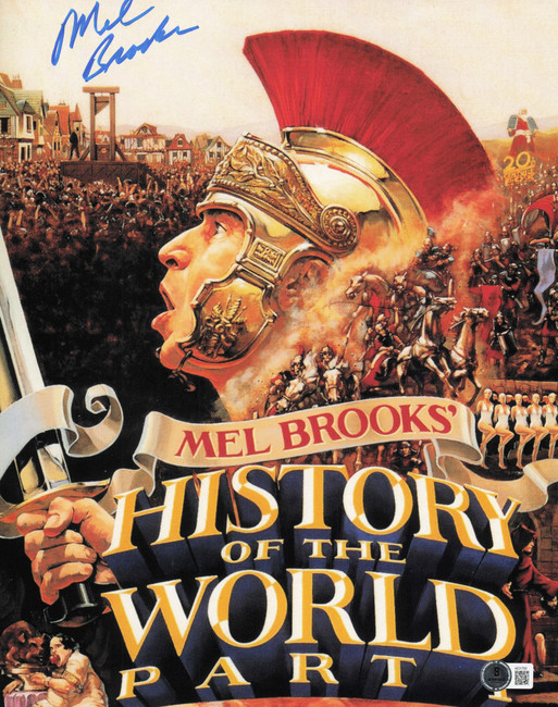 Mel Brooks Autographed 11x14 Photo History of the World Beckett BAS QR #AE31793 Mel Brooks Autographed 11x14 Photo History of the World Beckett BAS QR #AE31793