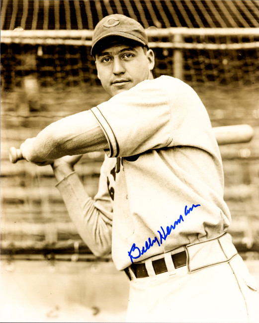 Billy Herman Autographed 8x10 Photo Chicago Cubs SKU #243363