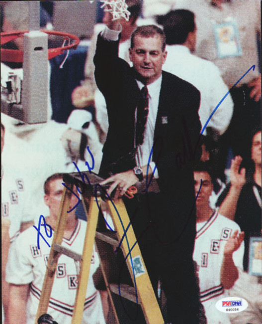 Jim Calhoun Autographed 8x10 Photo UConn Huskies PSA/DNA #S40056