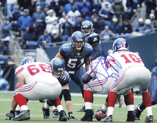 Lofa Tatupu Autographed 11x14 Photo Seattle Seahawks MCS Holo #64247