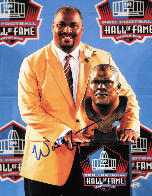 Walter Jones Autographed 11x14 Photo Seattle Seahawks "HOF 14" MCS Holo #64158