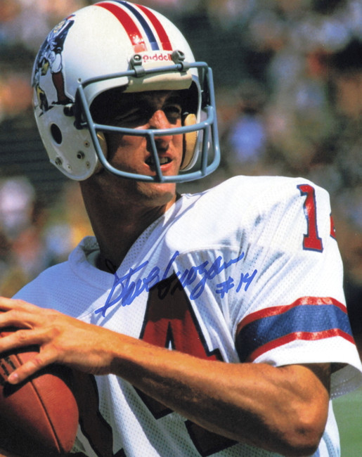 Steve Grogan Autographed 8x10 Photo New England Patriots SKU #244707
