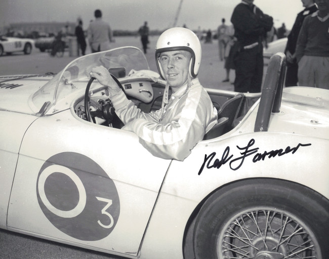 Red Farmer Autographed 8x10 Photo Nascar SKU #244854