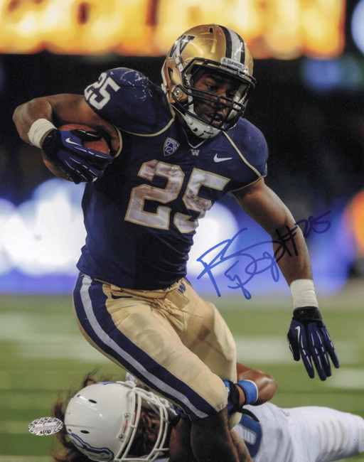 Bishop Sankey Autographed 8x10 Photo University of Washington Huskies MCS Holo #63185