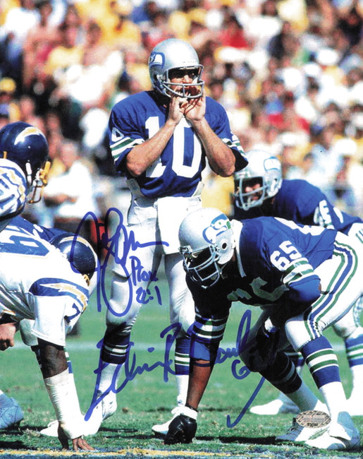 Jim Zorn & Edwin Bailey Autographed 8x10 Photo Seattle Seahawks MCS Holo #63091