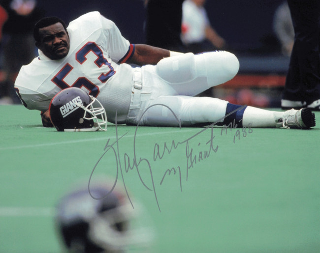 Harry Carson Autographed 8x10 Photo New York Giants SKU #245760