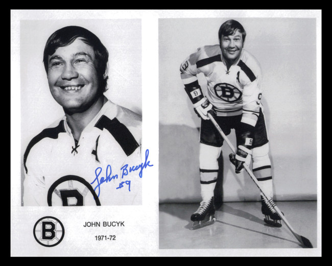 John Johnny Bucyk Autographed 8x10 Photo Boston Bruins SKU #247392