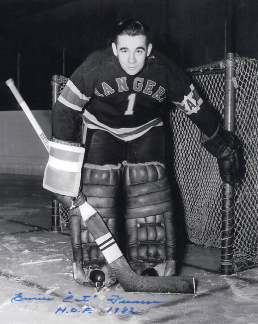 Emile "Cat" Francis Autographed 8x10 Photo New York Rangers "HOF 1982" SKU #247373