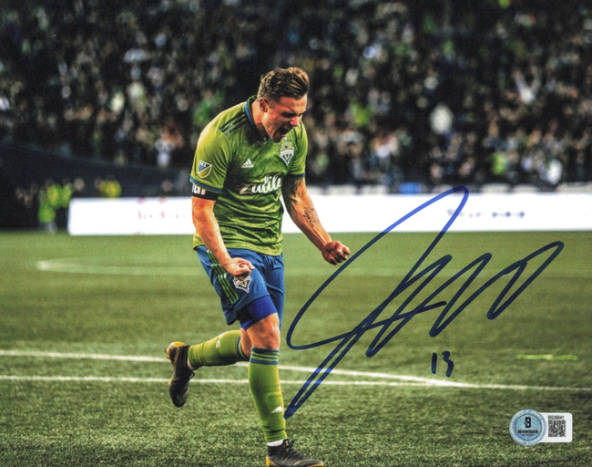 Jordan Morris Autographed 8x10 Photo Seattle Sounders Beckett BAS QR #BS36641