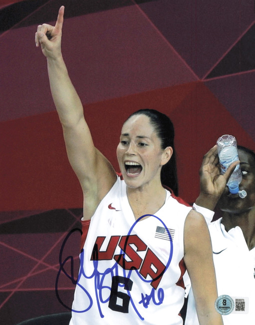 Sue Bird Autographed 8x10 Photo Team USA Beckett BAS QR #BS30273