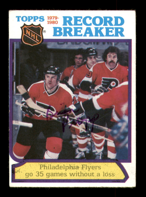 Brian Propp Autographed 1980-81 Topps Card #1 Philadelphia Flyers SKU #251207