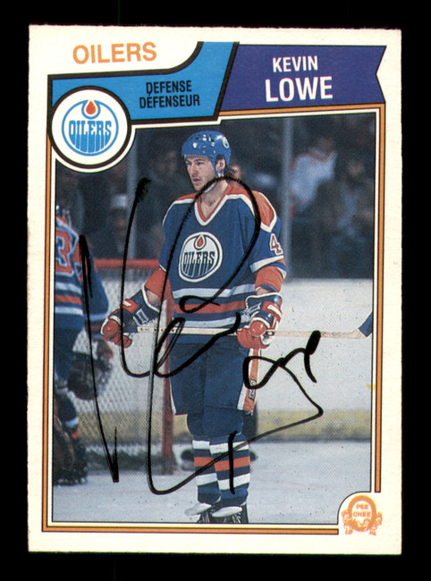Kevin Lowe Autographed 1983-84 O-Pee-Chee Card #37 Edmonton Oilers SKU #251955
