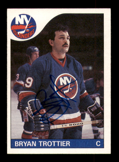 Bryan Trottier Autographed 1985-86 Topps Card #60 New York Islanders SKU #251131