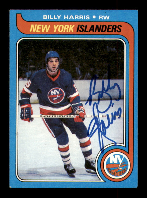 Billy Harris Autographed 1979-80 Topps Card #115 New York Islanders SKU #251313