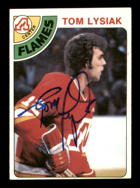 Tom Lysiak Autographed 1978-79 Topps Card #97 Atlanta Flames SKU #251382