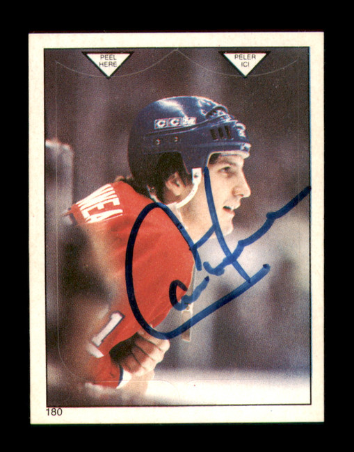 Guy Carbonneau Autographed 1983-84 O-Pee-Chee Stickers Card #180 Montreal Canadiens SKU #251534