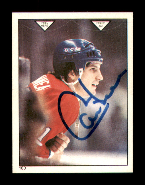 Guy Carbonneau Autographed 1983-84 O-Pee-Chee Stickers Card #180 Montreal Canadiens SKU #251535