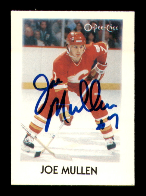 Joe Mullen Autographed 1987-88 O-Pee-Chee Minis Card #29 Calgary Flames SKU #251702