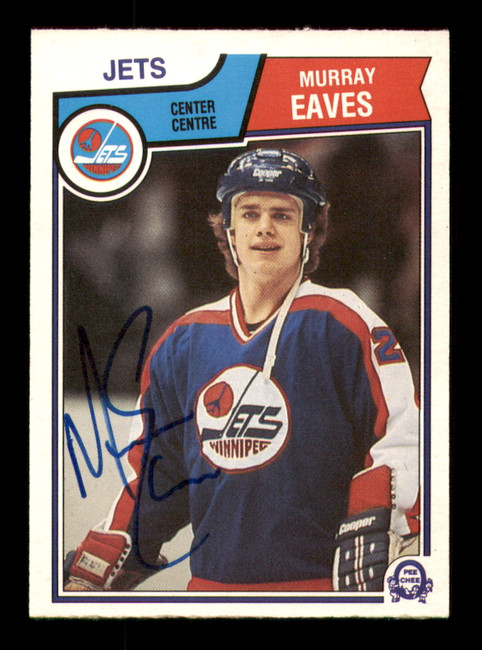 Murray Eaves Autographed 1983-84 O-Pee-Chee Card #384 Winnipeg Jets SKU #252024