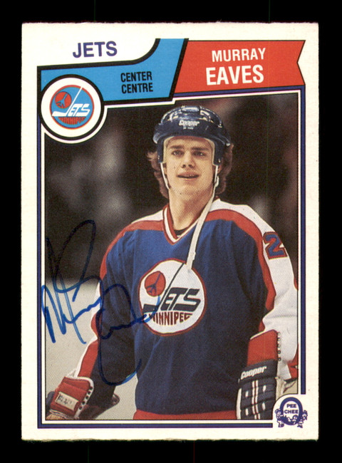 Murray Eaves Autographed 1983-84 O-Pee-Chee Card #384 Winnipeg Jets SKU #252026
