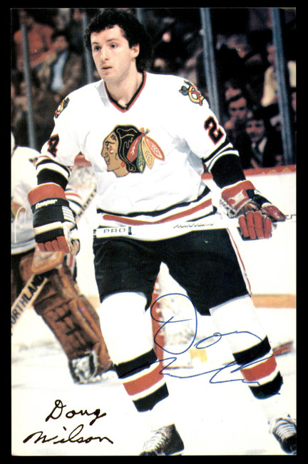 Doug Wilson Autographed 3.5x5.5 Postcard Chicago Blackhawks SKU #252082