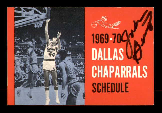 John Beasley Autographed Schedule Dallas Chaparrals SKU #251107