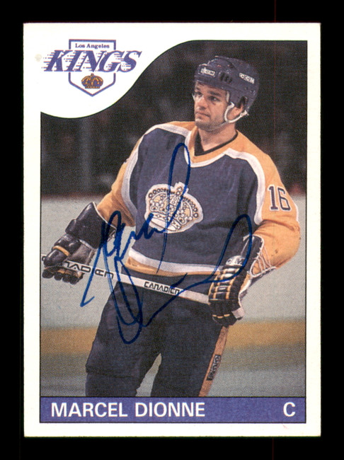 Marcel Dionne Autographed 1985-86 Topps Card #90 Los Angeles Kings SKU #251141