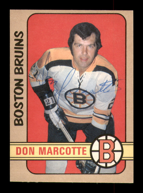 Don Marcotte Autographed 1972-73 O-Pee-Chee Card #219 Boston Bruins SKU #251176