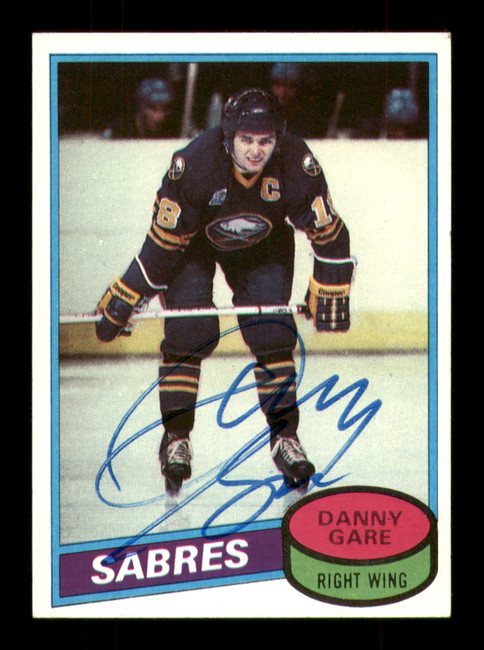 Danny Gare Autographed 1980-81 Topps Card #260 Buffalo Sabres SKU #251255