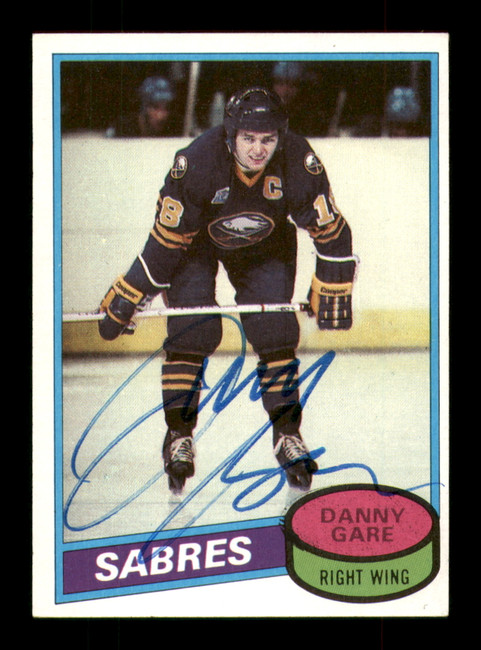 Danny Gare Autographed 1980-81 Topps Card #260 Buffalo Sabres SKU #251256
