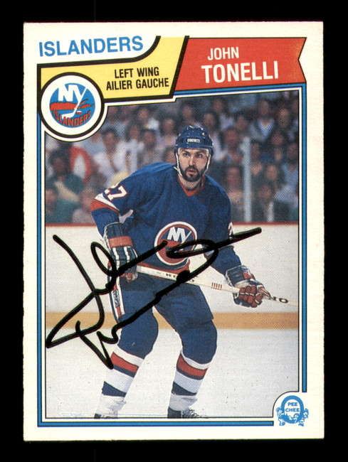 John Tonelli Autographed 1983-84 O-Pee-Chee Card #20 New York Islanders SKU #251948