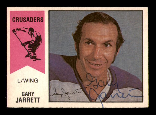 Gary Jarrett Autographed 1974-75 O-Pee-Chee WHA Card #61 Cleveland Crusaders SKU #251645