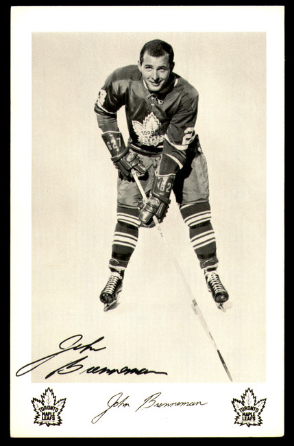 John Brenneman Autographed 3.5x5.5 Photo Toronto Maple Leafs SKU #252078