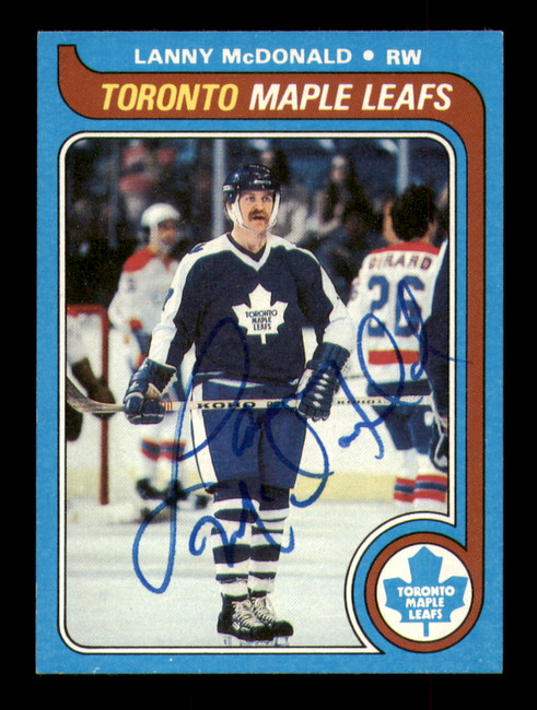 Lanny McDonald Autographed 1979-80 Topps Card #153 Toronto Maple Leafs SKU #251321