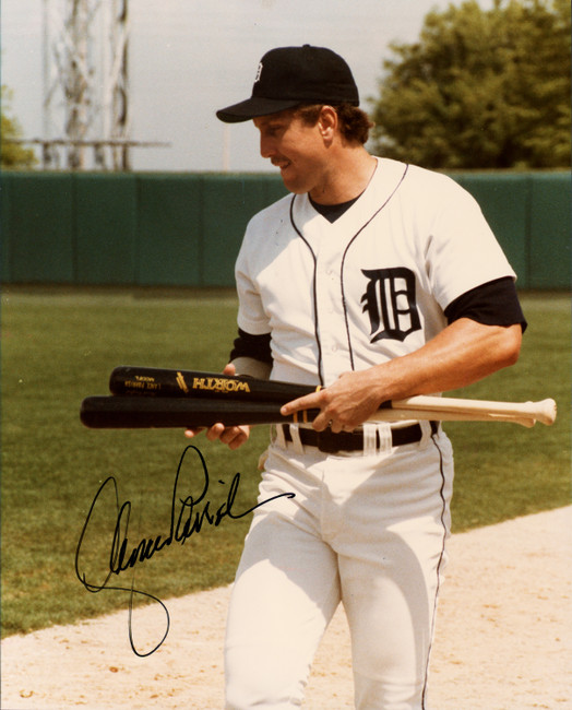 Lance Parrish Autographed 8x10 Photo Detroit Tigers SKU #253129
