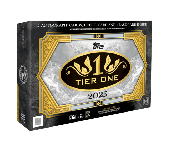 2025 Topps Tier One Baseball Hobby Box Stock #253339 2025 Topps Tier One Baseball Hobby Box Stock #253339