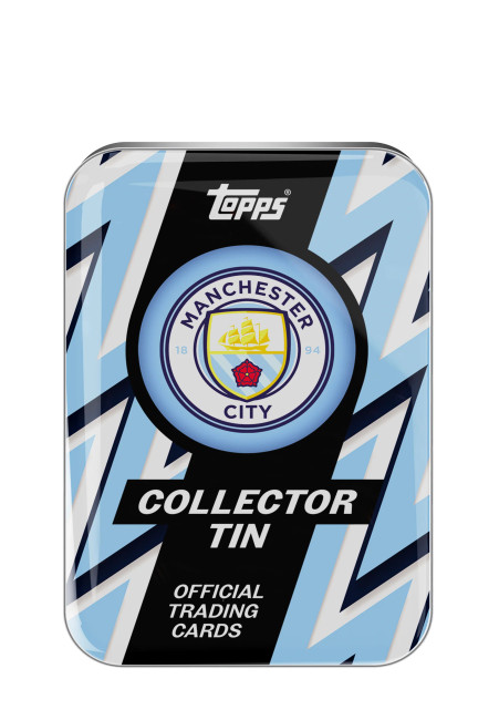 2025-26 Topps Manchester City Soccer Collector Tin Stock #253397