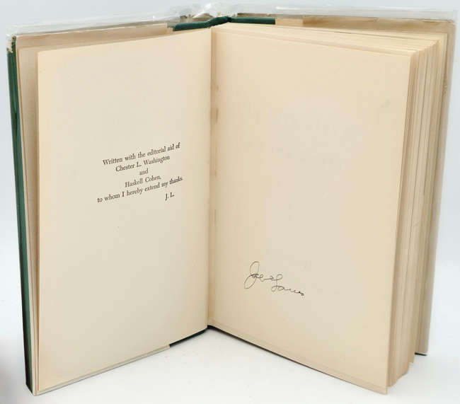 Joe Louis Autographed My Life Story' Autobiography Book Heavyweight Champ PSA/DNA #H45239